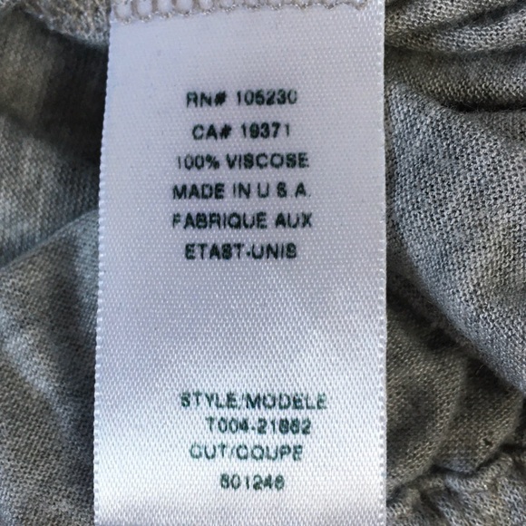 Soft Joie Foil Liza Top Grey XS Oversized Jersey Knit Dolman Sleeves - Picture 8 of 8